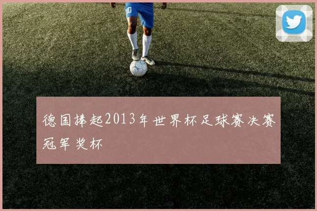德国捧起2013年世界杯足球赛决赛冠军奖杯